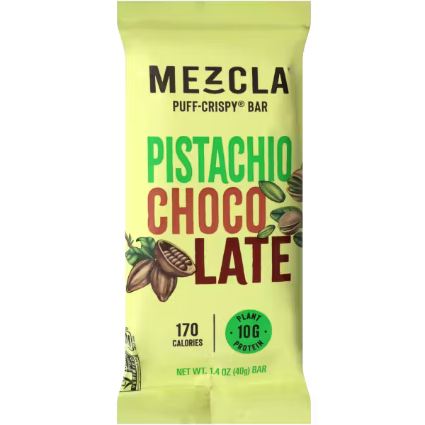 Pistachio Chocolate Puff-Crispy Bar