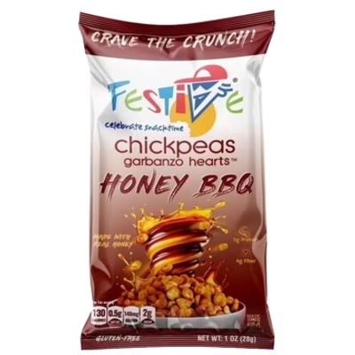 Honey BBQ Garbanzo Hearts