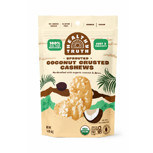 Sprouted Coconut-Crusted Cashews