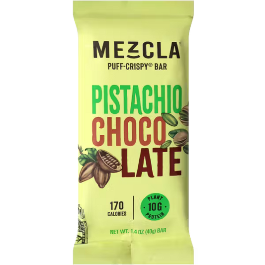 Pistachio Chocolate Puff-Crispy Bar