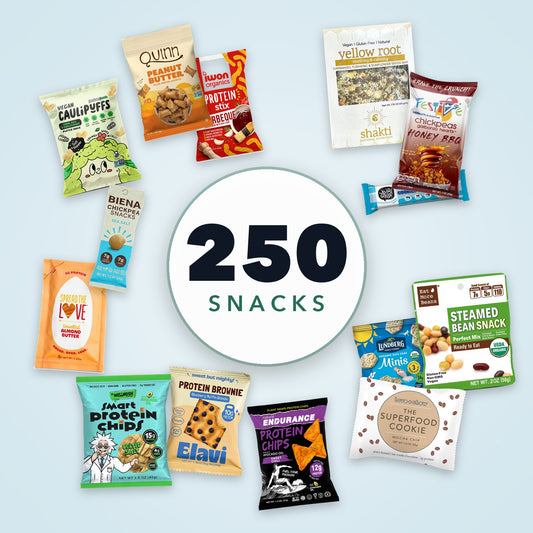 Custom 250-snack bundle: pick your own healthy snacks