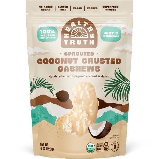 Sprouted Coconut-Crusted Cashews